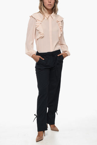 Relaxed-Fit Hose mit Schnürdetail