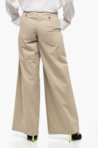 코튼 팔라초 팬츠 2 플리츠