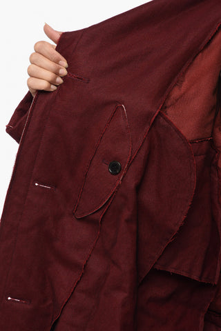 MM0 Pulti-Pockets Coat with Feathers Application