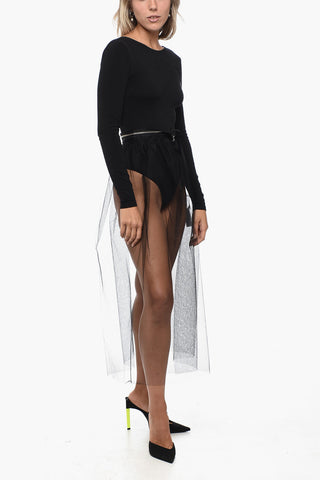 MM6 Tulle Skirt with Zipped Waist