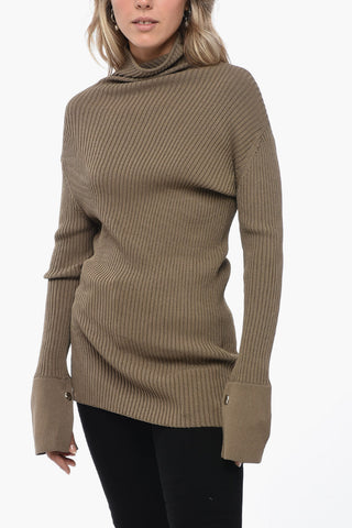 Assimetric Ribbed Sweater