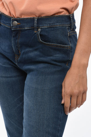 Visible Stiching Slim Fit Jeans 14,5cm