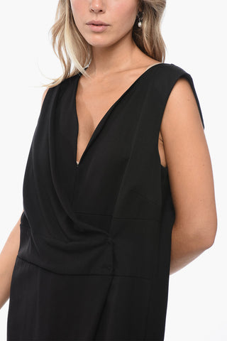Sleeveless Jumpsuit with Wrap Design