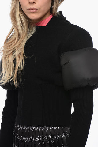 Cashmere BOUCHON Jacket With Statement Padded Detail