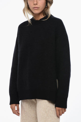Crew Neck Cashmere Blend Pullover