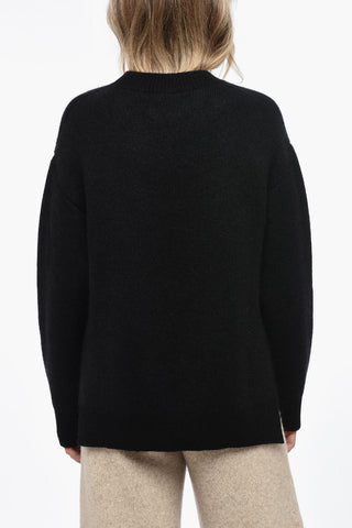 Crew Neck Cashmere Blend Pullover