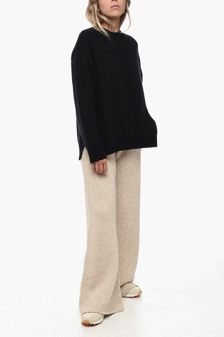 Crew Neck Cashmere Blend Pullover