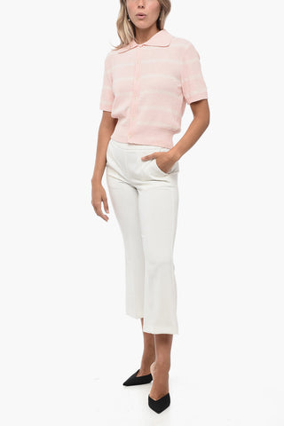 UNISEX Polo in Spugna con Fantasia a Righe 