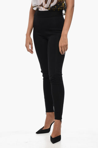 Tech Fabric Leggings with Zipped Ankle