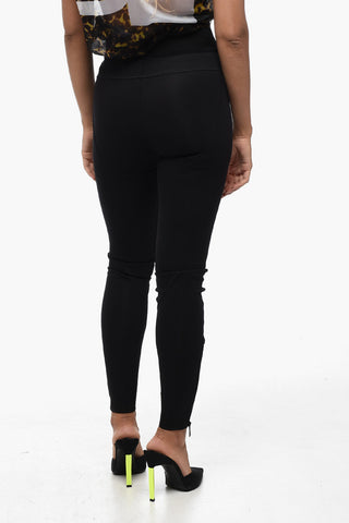 Tech Fabric Leggings with Zipped Ankle