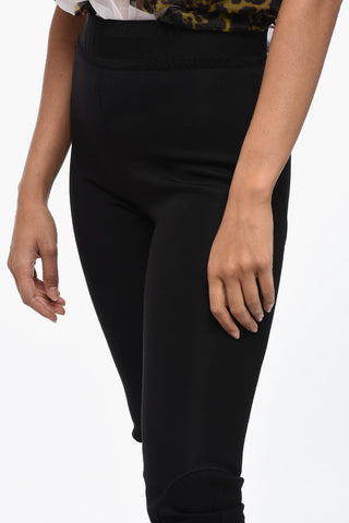 Tech Fabric Leggings with Zipped Ankle