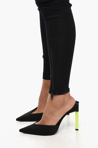 Tech Fabric Leggings with Zipped Ankle