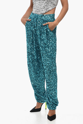 Sequined ALEXA Wide-Leg Pant