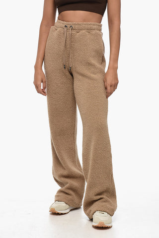 Straight Fit Teddy Wool Blend Sweatpants