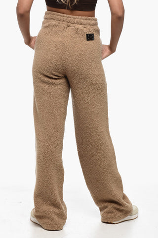 Straight Fit Teddy Wool Blend Sweatpants