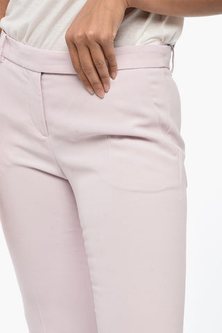 Pantaloni Flared Fit con Chiusura Nascosta