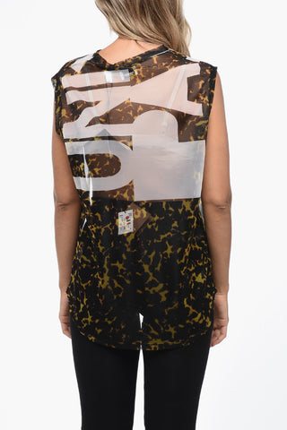 Animal Patterned UNIVERSAL SPORT See-Through Tank Top