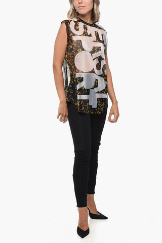 Animal Patterned UNIVERSAL SPORT See-Through Tank Top
