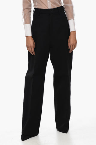 UNISEX Wool-blend Baggy Pants with High Waist