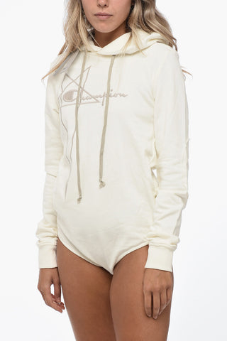 CHAMPION Cotton Hoodie with Bodysuit Design