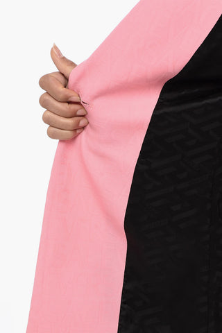 Blazer Monopetto Con Logo jacquard Allover