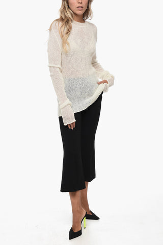 Maglia Openwork con Maniche Extra-Long