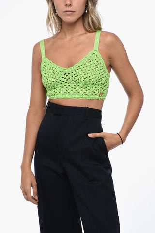 Crochet Bra Top with Snap Buttons