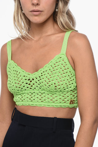 Crochet Bra Top with Snap Buttons