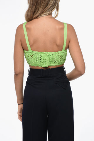 Crochet Bra Top with Snap Buttons