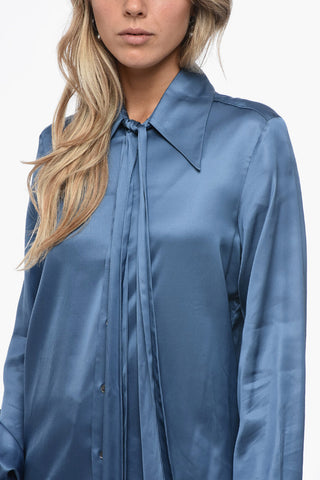 MM6 Long Sleeved Shirt With Bow Neckline