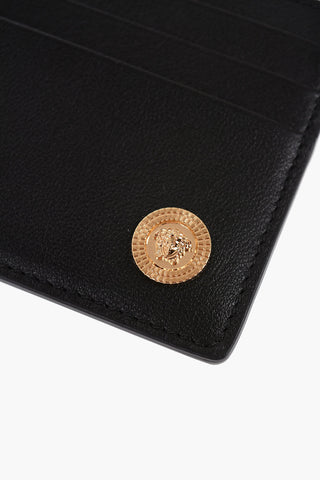 Leather Bifold Card Holder with MEDUSA Application
