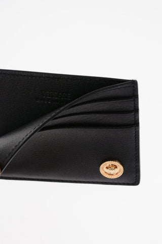 Leather Bifold Card Holder with MEDUSA Application