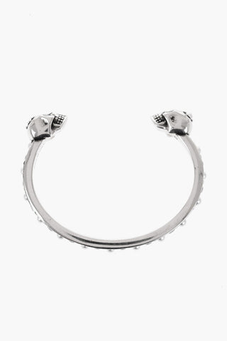 TWIN SKULL Bracelet with Diamonds