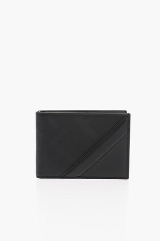 Leather Bifold Wallet with Monogram