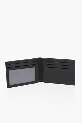 Leather Bifold Wallet with Monogram