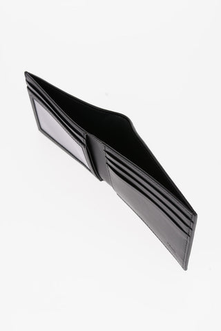 Leather Bifold Wallet with Monogram