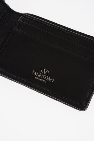 Velvet Logoed Wallet with Leather Interior