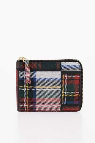 Patchwork Wallet with Tartan Pattern