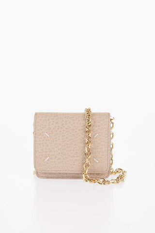 MM1 Grained Leather Wallet with Chain Strap