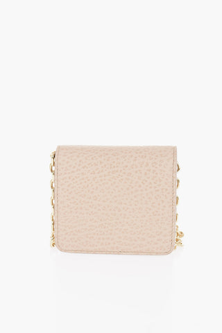 MM1 Grained Leather Wallet with Chain Strap