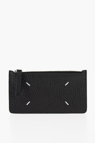 MM11 Woven Leather FOUR STITCHIES Card Holder