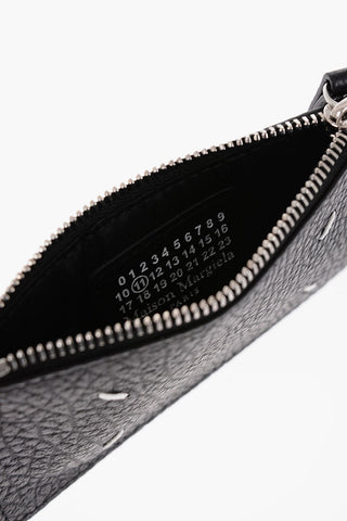 MM11 Woven Leather FOUR STITCHIES Card Holder