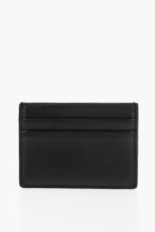 Leather Card Holder with Velvet Monogram