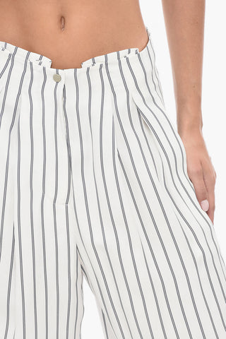 Wide Leg MOSCATO Pants with Striped Pattern