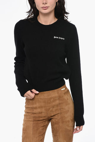 Embroidered Logo Classic Crewneck Sweatwer