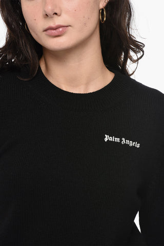 Embroidered Logo Classic Crewneck Sweatwer