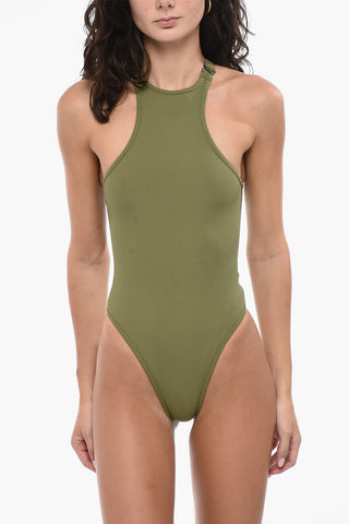 Buckle Logoed One-Piece Swimsuit
