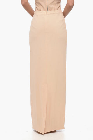 1997-98 Silk Blend Long Skirt with Pockets