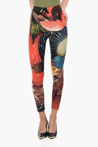 High-waisted Leggings with Graphic Print