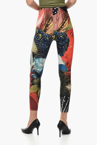 High-waisted Leggings with Graphic Print